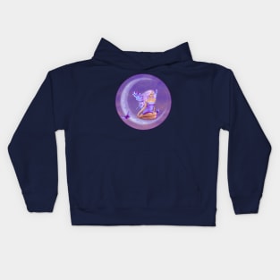 Lavender Moon Butterfly Fairy Kids Hoodie